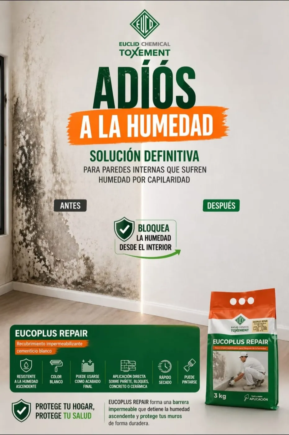 Material de Humedad y filtraciones